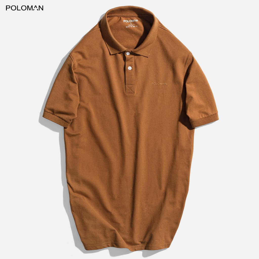 Áo thun POLO nam cổ bẻ BASIC vải cá sấu Cotton trẻ trung 6 màu - POLOMAN