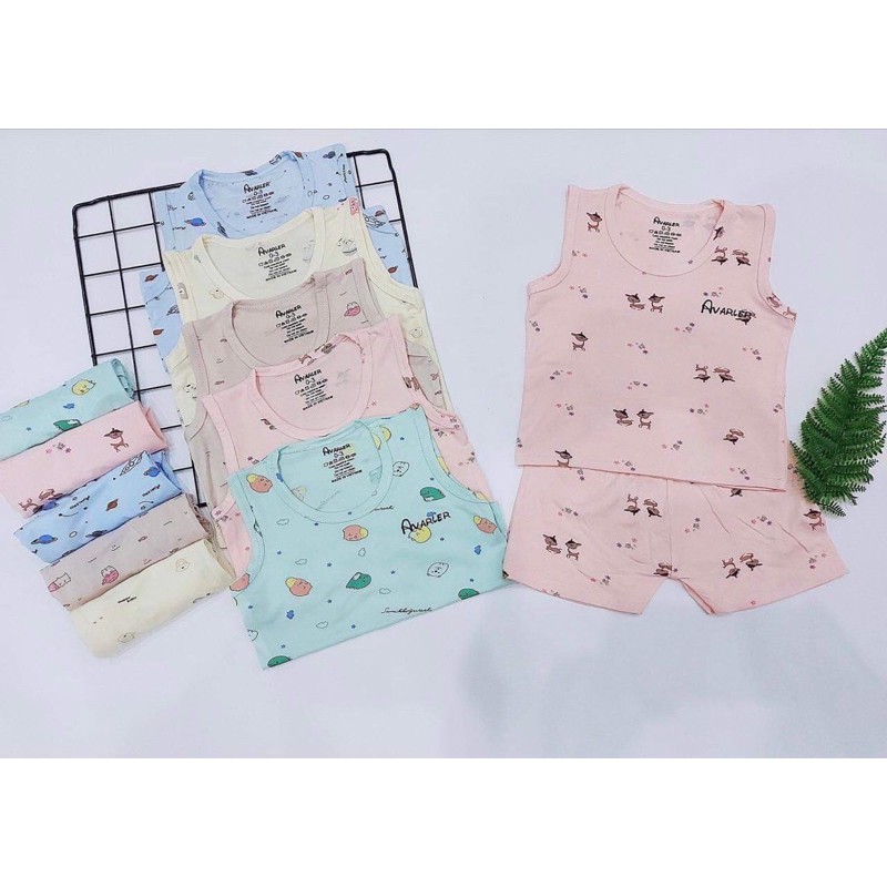 bộ ba lỗ thun lạnh avaler peptit cho bé