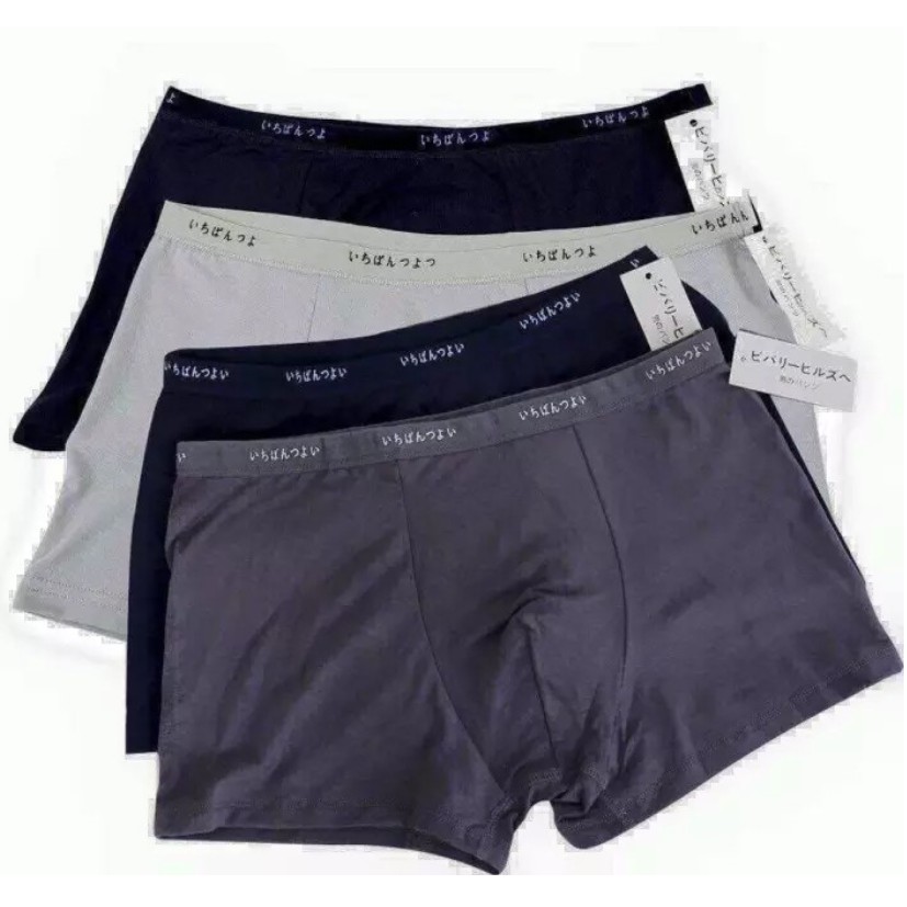 [Hộp 5] Quần sịp đùi nam muji cotton DOLOTDAY Quần lót nam boxer cotton kháng khuẩn