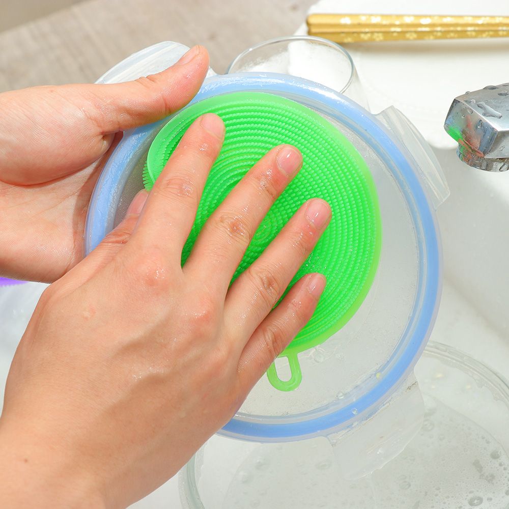 Miếng Silicone Rửa Chén / Bát Đa Năng Nhiều Màu
