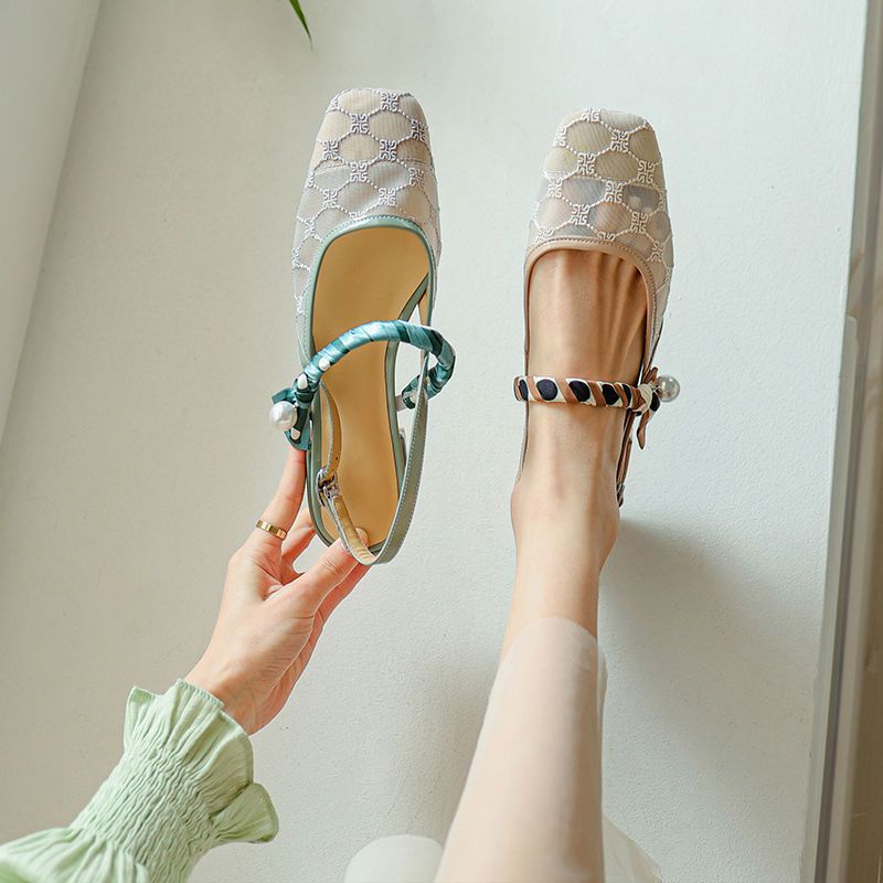 Sandal Đế Bằng Thiết Kế Mới Thoáng Khí Năng Động Thời Trang Dành Cho Mù