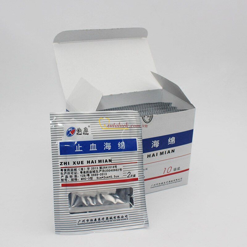 Hộp xốp cầm máu nha khoa 10 gói