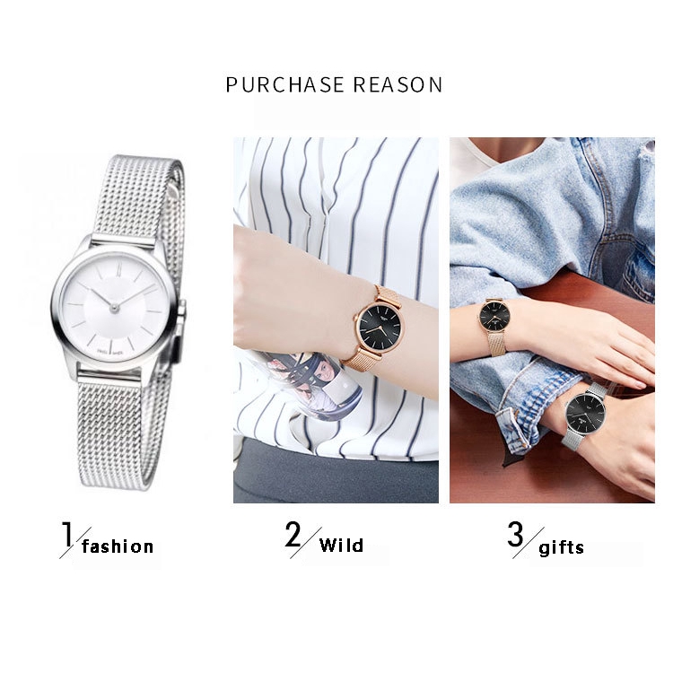 Ultra Thin Milanese Straps Wristwatch Bracelet Link Bands 304 Stainless Steel Mesh Wristband 18mm 20mm 22mm 24mm
