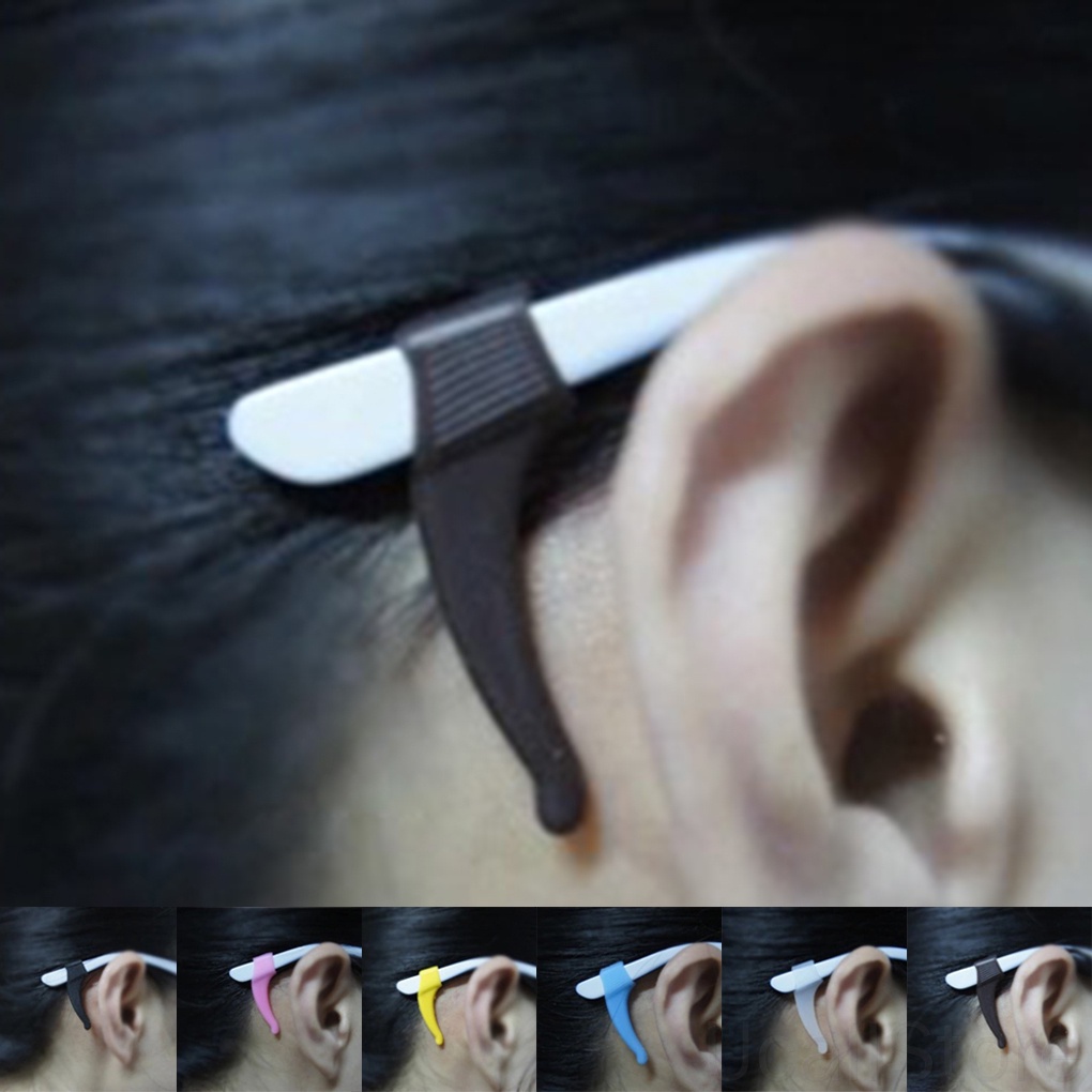 Set 2 Cặp Miếng Silicone Gắn Gọng Kính Chống Trượt Tiện Dụng Khi Chơi Thể Thaoosewho1