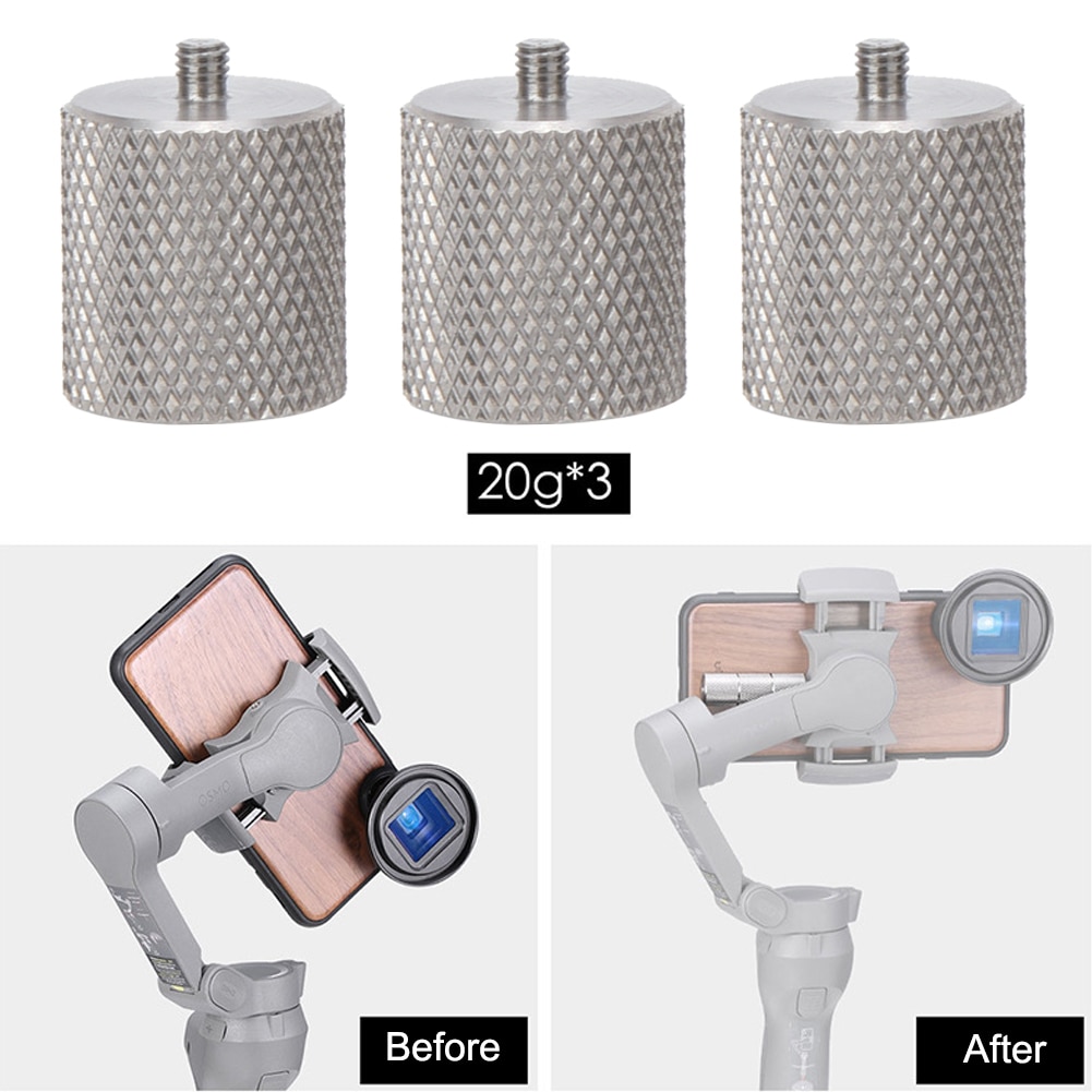 Phụ Kiện Cân Bằng Ống Kính Bằng Hợp Kim Nhôm ULANZI PT-10 20g*3 Cho DJI Osmo Mobile 3 Gimbal | BigBuy360 - bigbuy360.vn