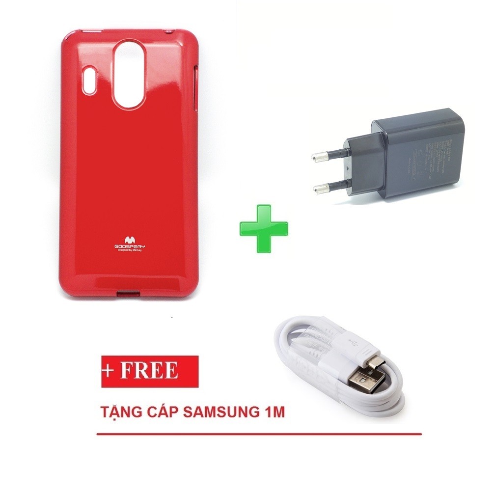 Combo Ốp lưng Mercury A900 + Sạc nhanh hai cổng Sky Vega tặng Cáp Micro USB