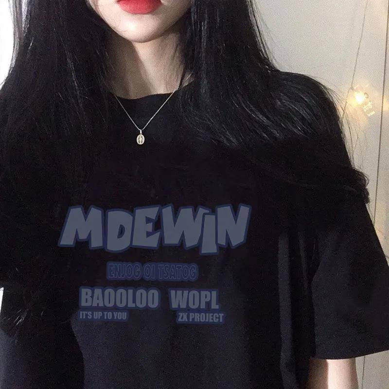 Áo Thun Nữ Tay Ngắn Dáng Rộng In Chữ Thời Trang Hàn Quốc Cho Nữ áo phông nữ  JL-TX-47