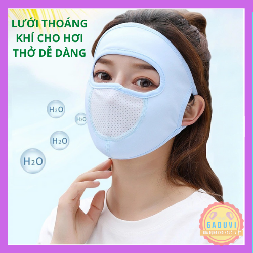 Khẩu Trang Ninja Chống Nắng Toàn Mặt Che Kín Mặt Chống Tia UV Có Lưới Thở Và Kính Chắn Bụi GADUVI G3 | BigBuy360 - bigbuy360.vn