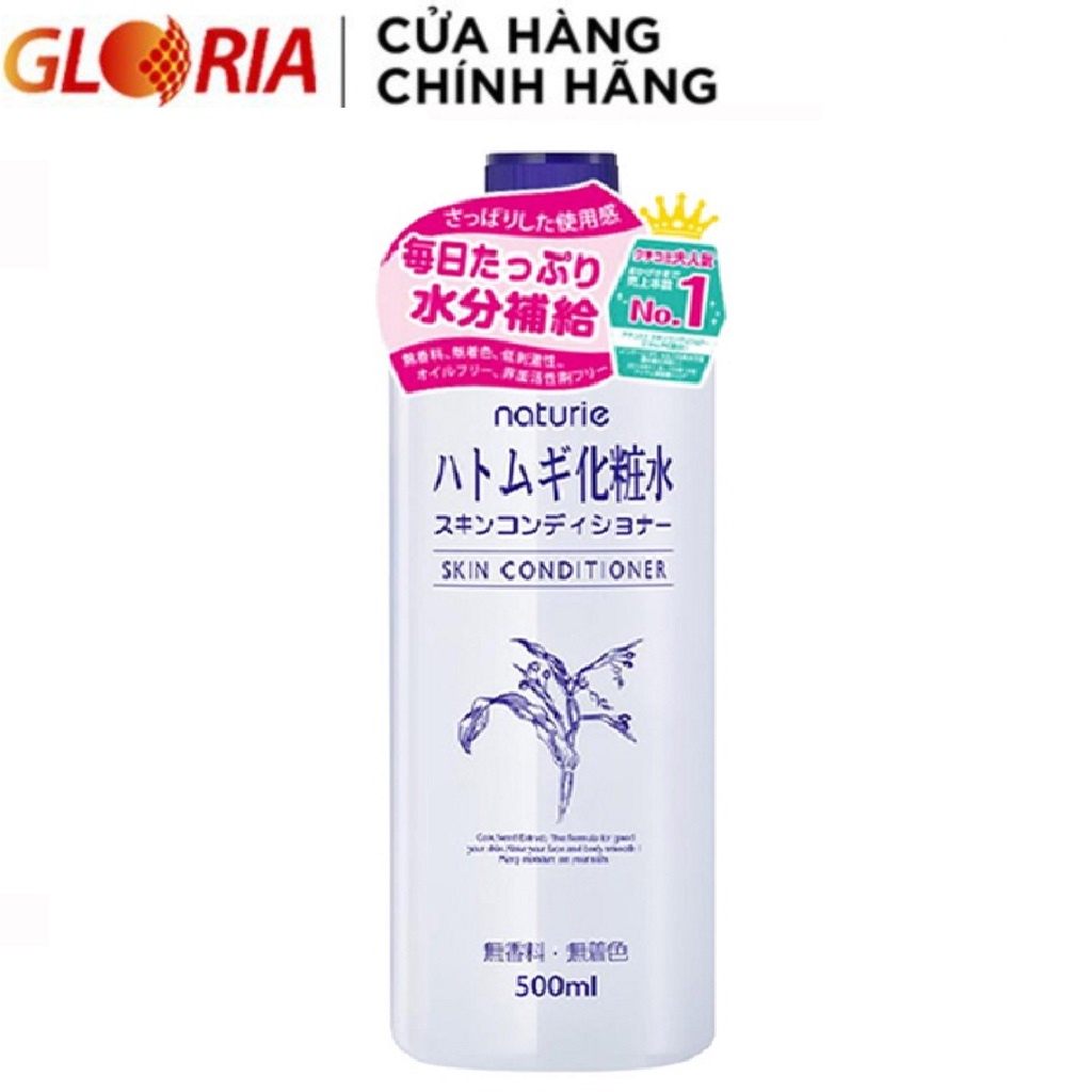Nước Cân Bằng Da Naturie Hatomugi Skin Conditioner 500ml