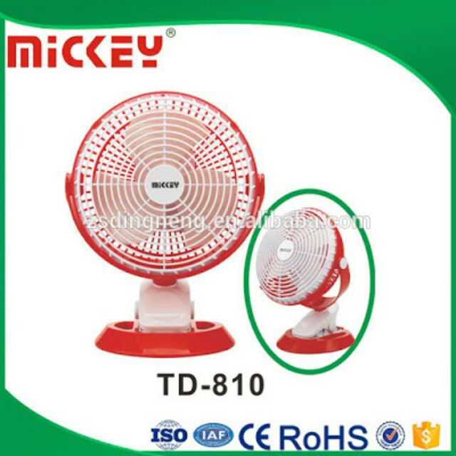 Quạt Tích Điện Sạc Mini MICKEY TD-810 Coupon.