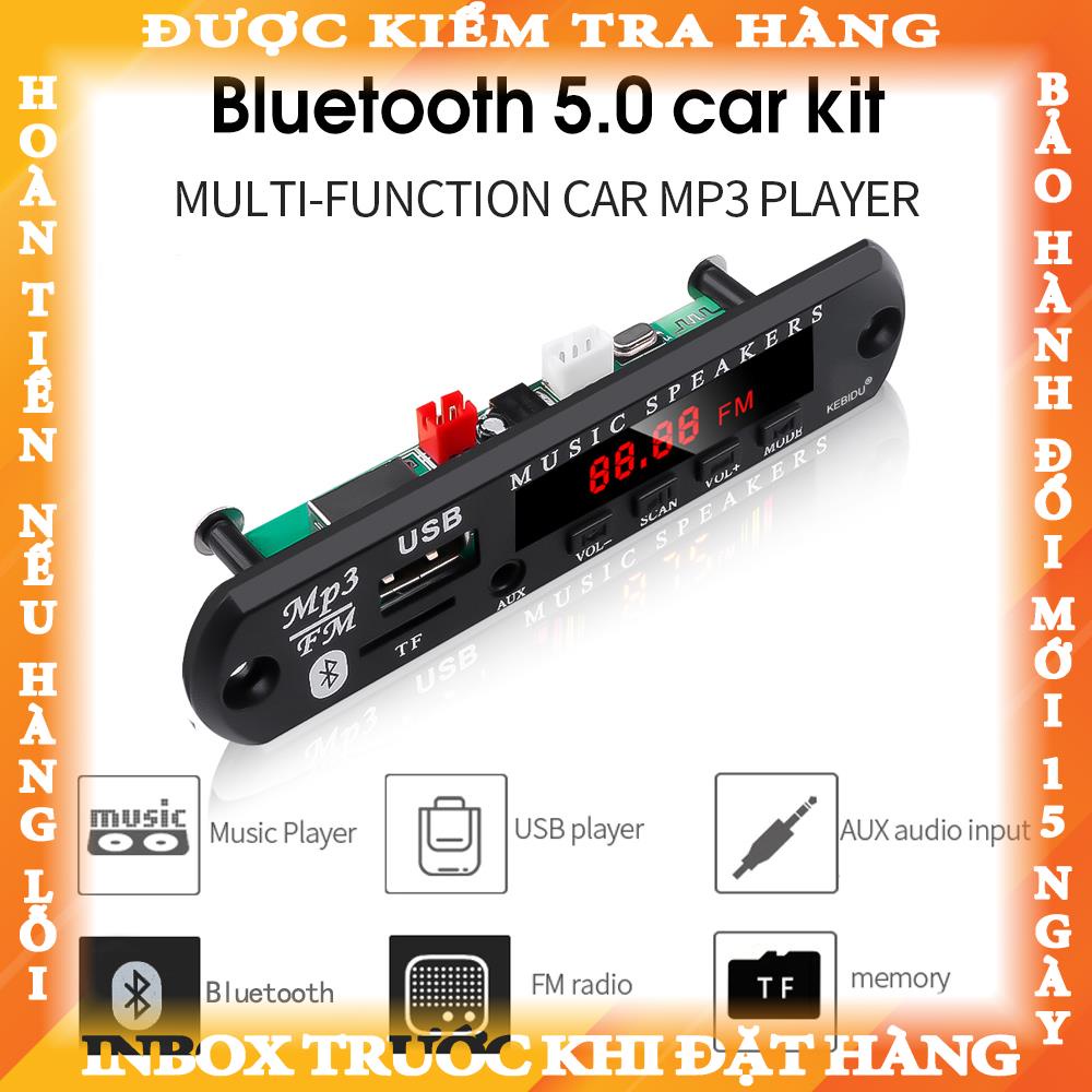 Bảng mạch giải mã máy nghe nhạc MP3 KEBIDUMEI V20 kết nối Bluetooth5.0 9V 12V cho xe hơi lethanh