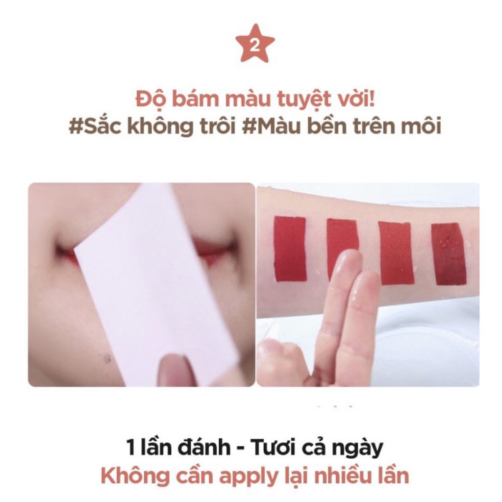 [Authentic] Son Kem Lì Black Rouge All Day Power Proof Matte Tint MT01, MT02, MT03, MT04 | BigBuy360 - bigbuy360.vn