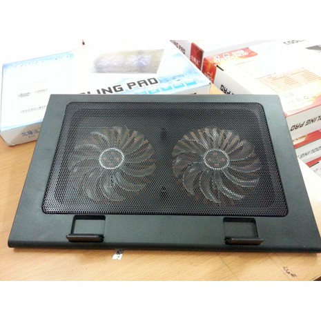 Đế tản nhiệt Laptop Cooling Pad A8 - 2 quạt, đèn led, dùng cho laptop các loại