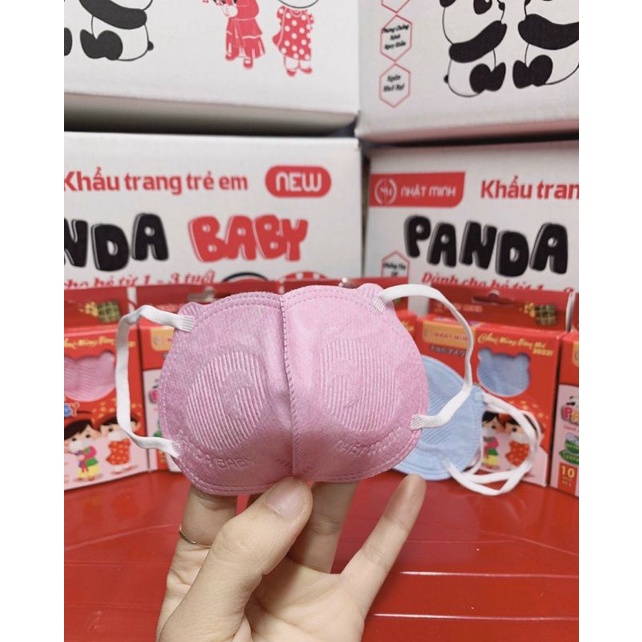 Khẩu trang gấu màu trơn cho bé 03 tháng_2 tuổi