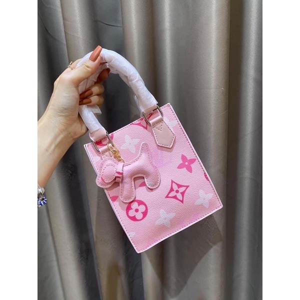 TÚI đeo chéo nữ Lệ Vi Đứng kèm móc trâu FREE SHIP size 18cm