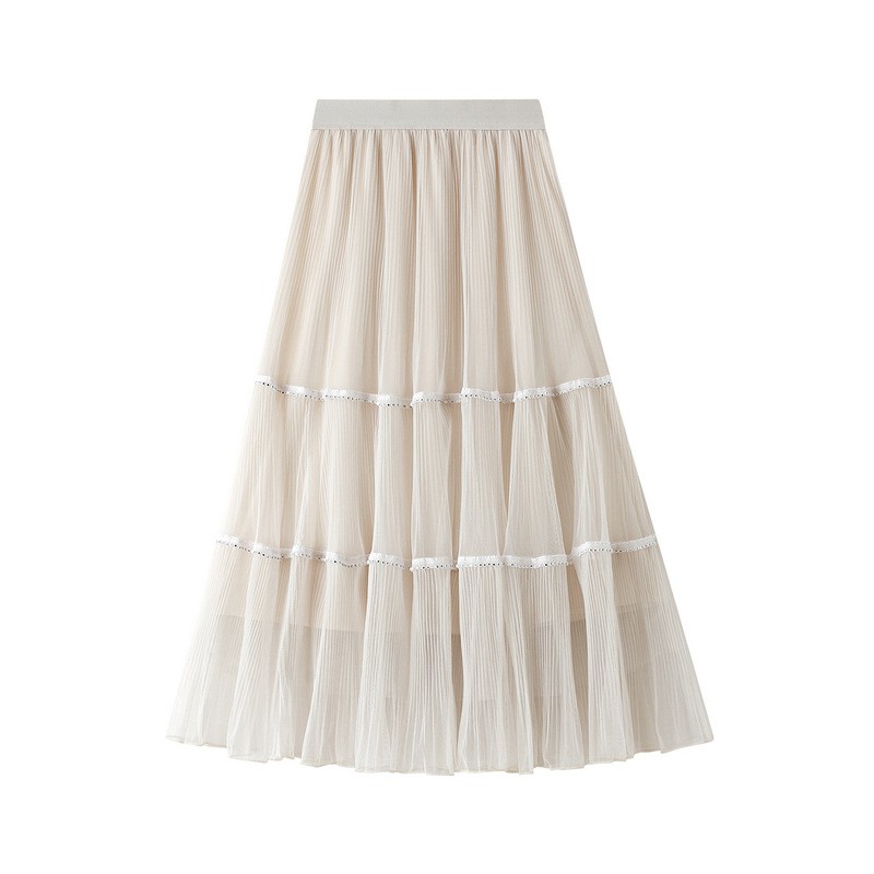 Chân váy lưới 3 lớp trẻ trung free size VAY130