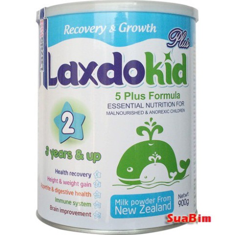 [ƯU ĐÃI] Sữa Laxdokid số 2 Cao năng lượng cho trẻ trên 3 tuổi loại 900g