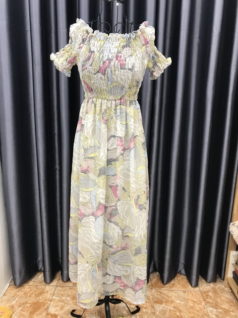 ĐẦM MAXI NHÚN NGỰC