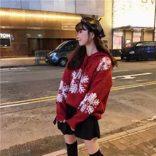 Áo len trùm mông noel vanvan