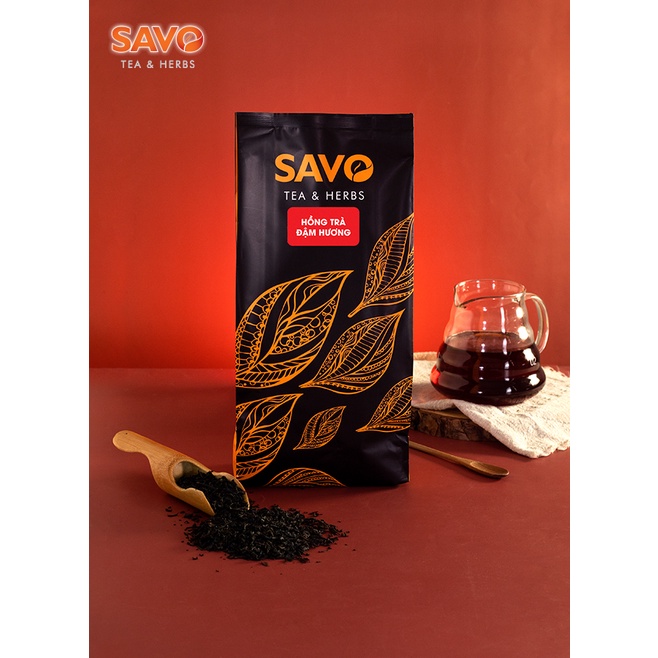 Hồng Trà Đậm Hương SAVO (nền Trà Đen) túi 500g