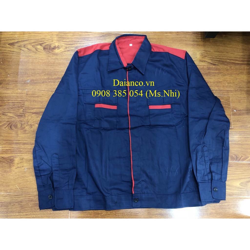 [HCM] KHUYẾN MÃI Aó lẻ bảo hộ màu xanh đen phối đỏ, vải Pangrim Hàn Quốc siêu nhẹ,thấm hút mồ hôi - Hình thật, hàng sẵn