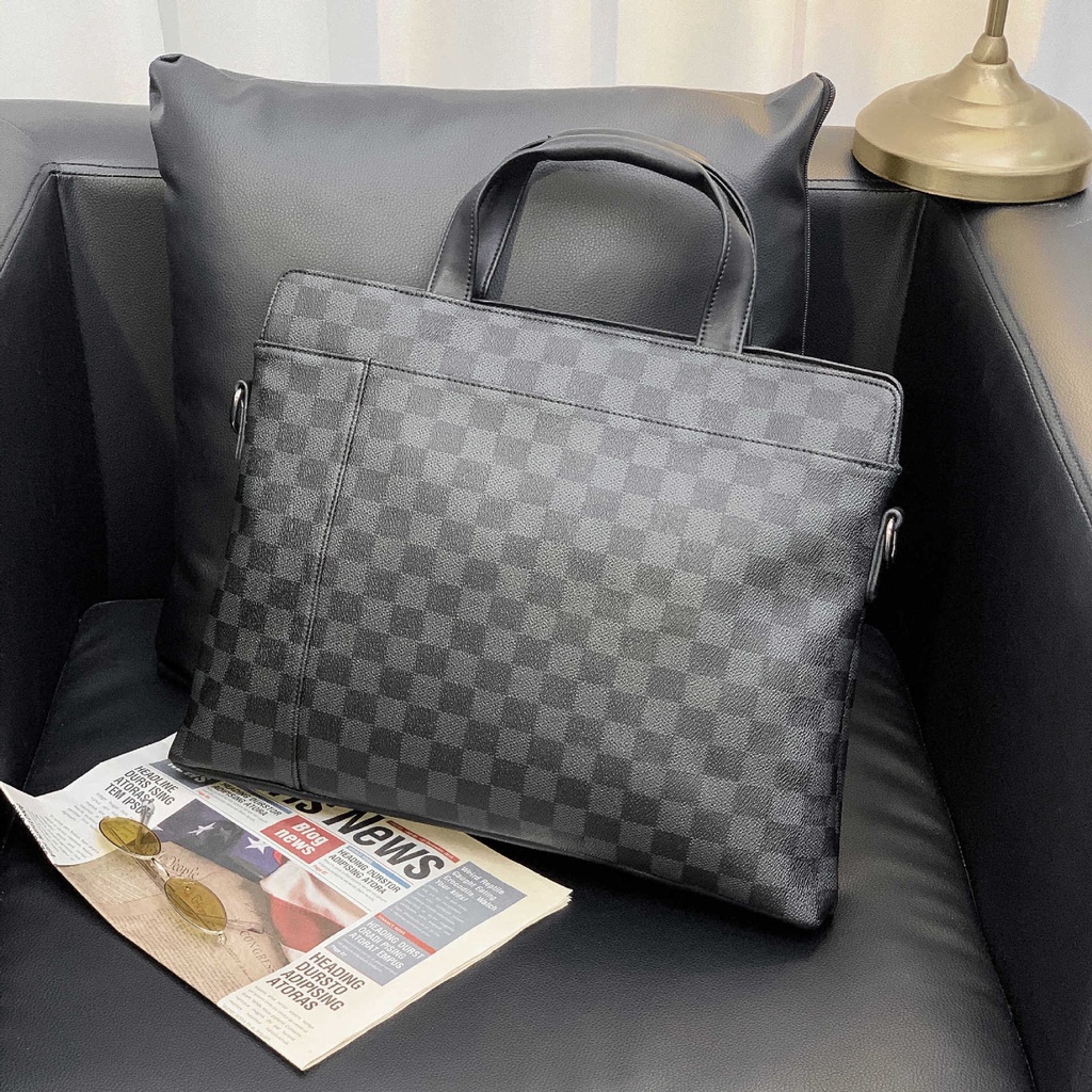 Túi Xách Đeo Chéo Nam Da Pu Họa Tiết Cao Cấp Đựng A4 Laptop Dành Cho Giới Trẻ Doanh Nhân Văn Phòng