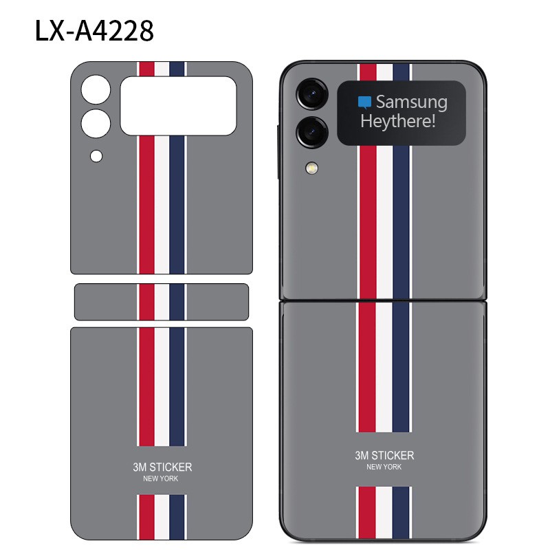 Miếng DáN NhiềU MàU ChốNg TrầY XướC Cho Samsung Galaxy Z Flip 4 3 Back + Bản Lề Galaxy Z Flip4 Flip3