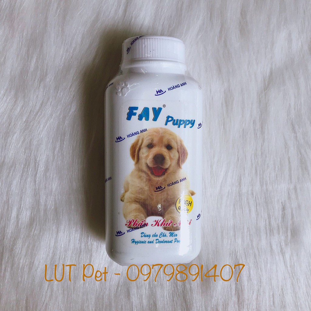 Phấn tắm khô FAY puppy chó mèo Hamster - Dầu tắm khô diệt khuẩn khử mùi giảm rụng, mượt lông cún con - lutpet