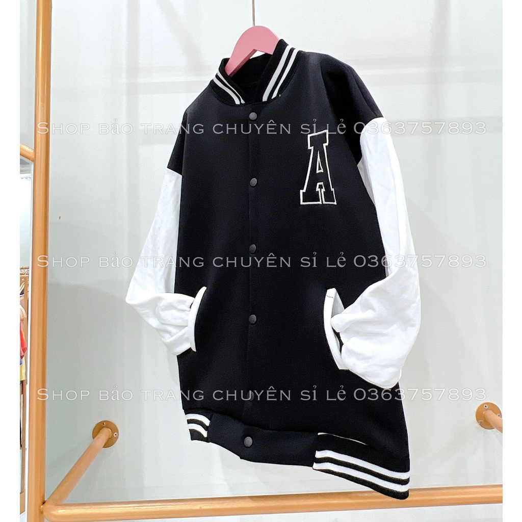[SỈ RẺ IB] Áo Khoác NỈ Chữ A Dáng Rộng Unisex Nam Nữ Tay Phối  Mặc Đôi Nhóm Hottrend 2022