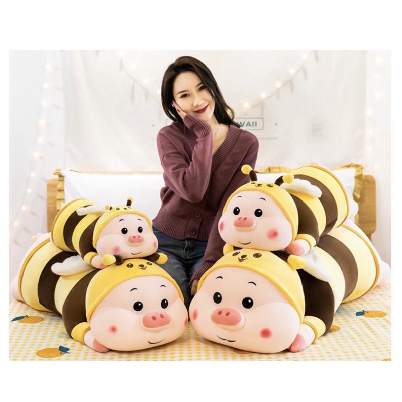 Gấu ôm heo bông cosplay ong 1M2 hàng cao cấp ♥️♥️