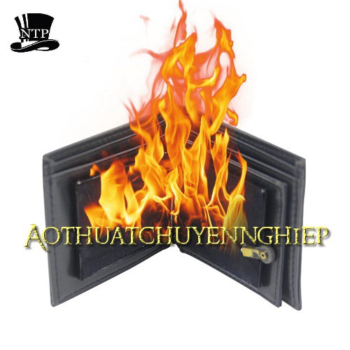 Ảo thuật bóp lửa , ví lửa (Loại Mỹ) - Fire Wallet ( Kèm video hướng dẫn )