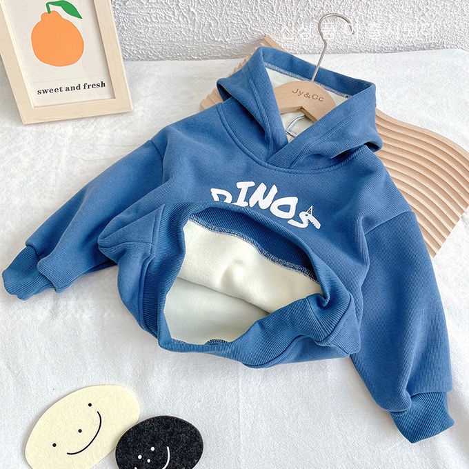 Áo hoodie tay dài phong cách Hàn Quốc mới cho bé