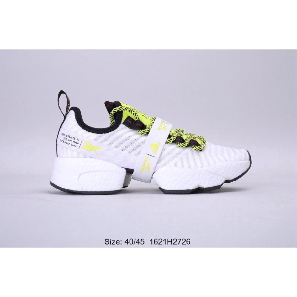 [Chính Hãng] [spot] Reebok DUY NHẤT FURY X BOOST Giày chạy bộ nam Triple White Black Sports Sports 40-45 New 2