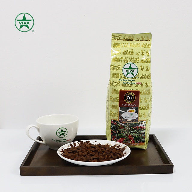 Cà Phê Nguyên Chất ORIGINAL 1 VIVA STAR COFFEE -  Hạt Culi Robusta - Rang Vừa - Gói 500gr,1000gr