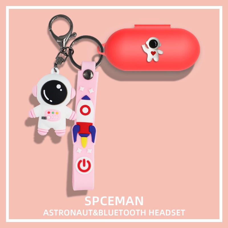 Vỏ bảo vệ hộp sạc tai nghe hình phi hành gia sáng tạo dành cho Sony WF-C500 1000xm4 xm3 xb700