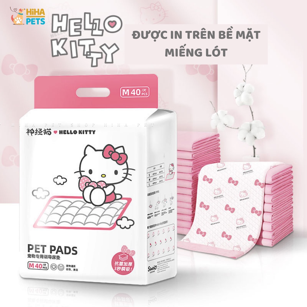 Tã Lót Vệ Sinh Cho Chó Mèo 1 Bịch Kitty, Miếng Tả Lót Chuồng Thấm Hút Tốt Hihapet