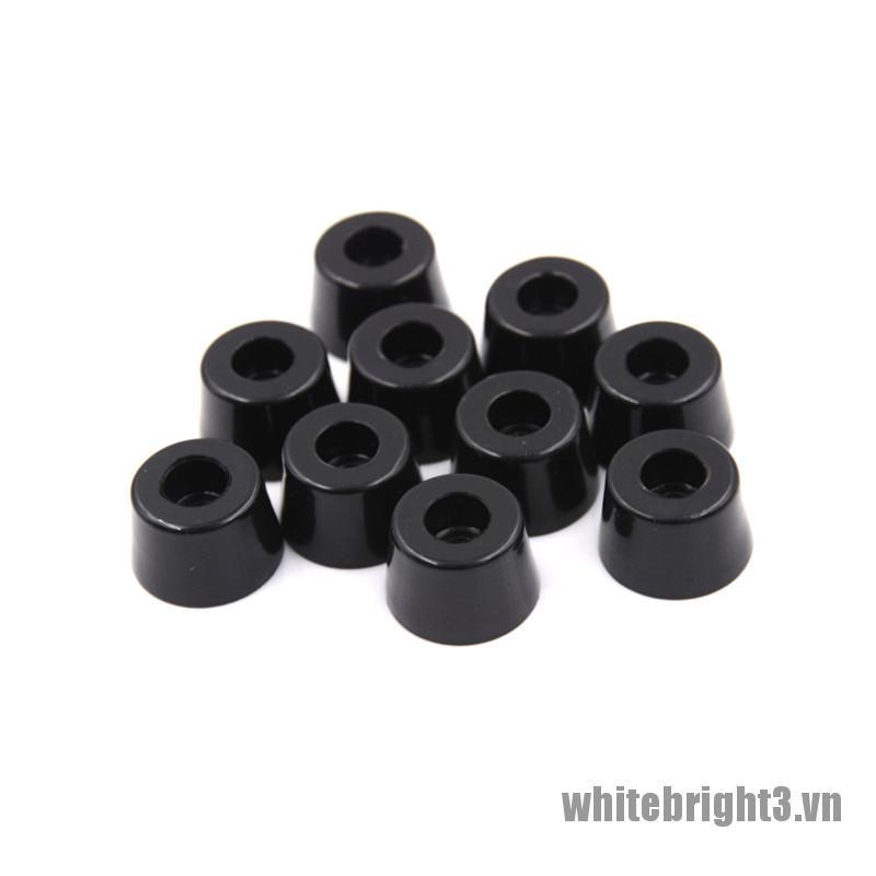 Set 10 Đệm Cao Su Đen 21mm X 15mm Bảo Vệ Chắn Trước Chuyên Dụng Cho Xe Hơi (White33)
