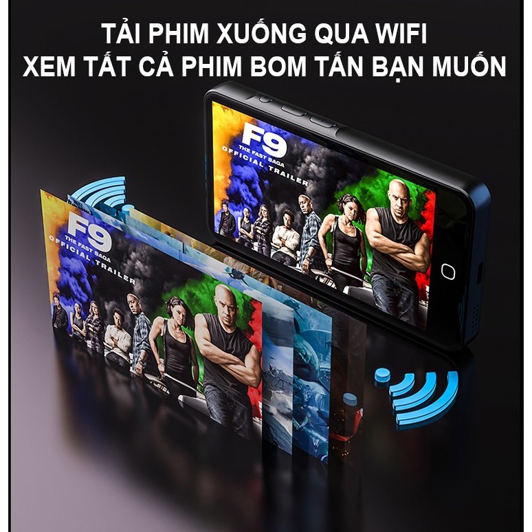 (Hỗ trợ Tiếng Việt) Máy Nghe Nhạc Android MP4 Màn Hình Cảm Ứng 4.5 Inch Bluetooth WiFi Ruizu H5 Bộ Nhớ Trong 16GB