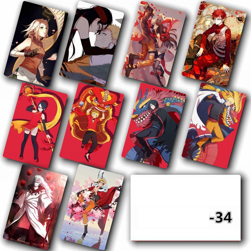 Set 10 card in hình phim hoạt hình Naruto