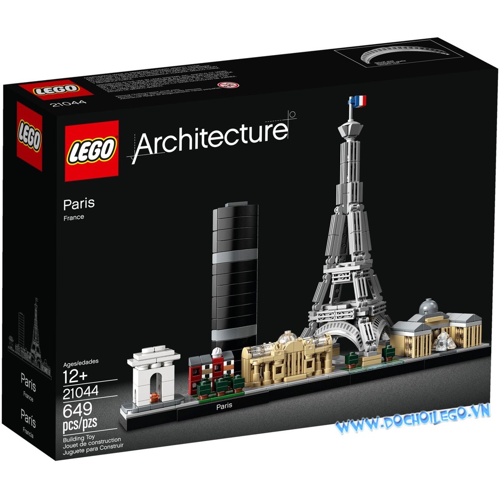 21044 Đồ chơi lắp ráp Iego Architecture Skylines PARIS - Kiến trúc Pháp