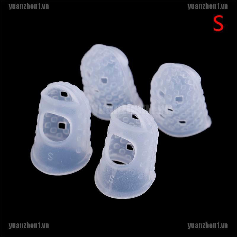 [YUANZHEN1] 4 Miếng silicone Bọc Bảo Vệ Ngón Tay Khi Chơi guitar