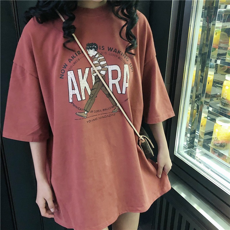 Xiaozhainv Áo thun form rộng tay ngắn thời trang | BigBuy360 - bigbuy360.vn