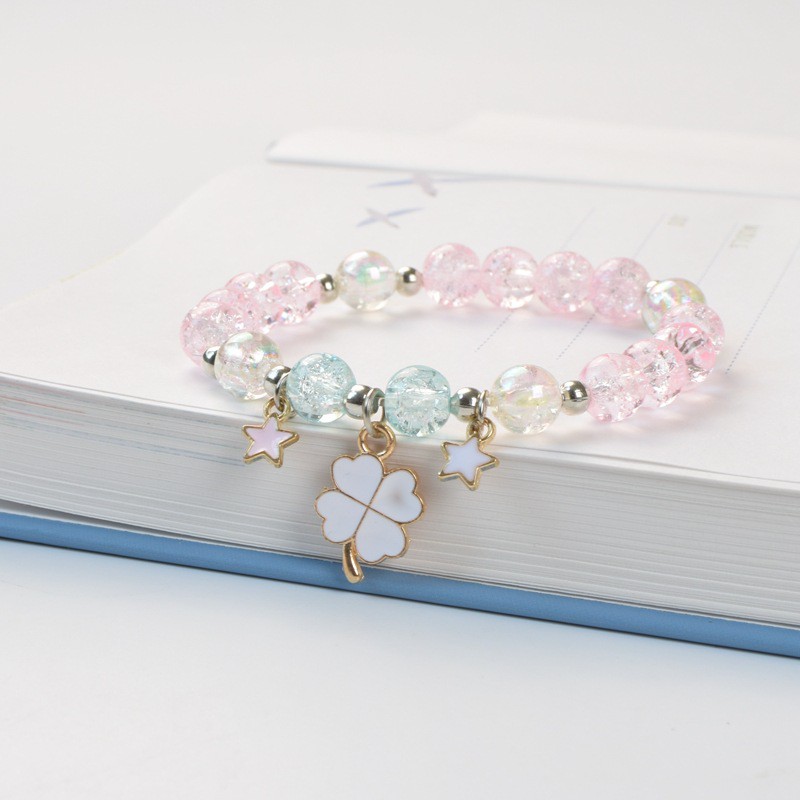 Vòng tay đính hạt pha lê co giãn xinh xắn đáng yêu cho bé gái làm quà sinh nhật | BigBuy360 - bigbuy360.vn