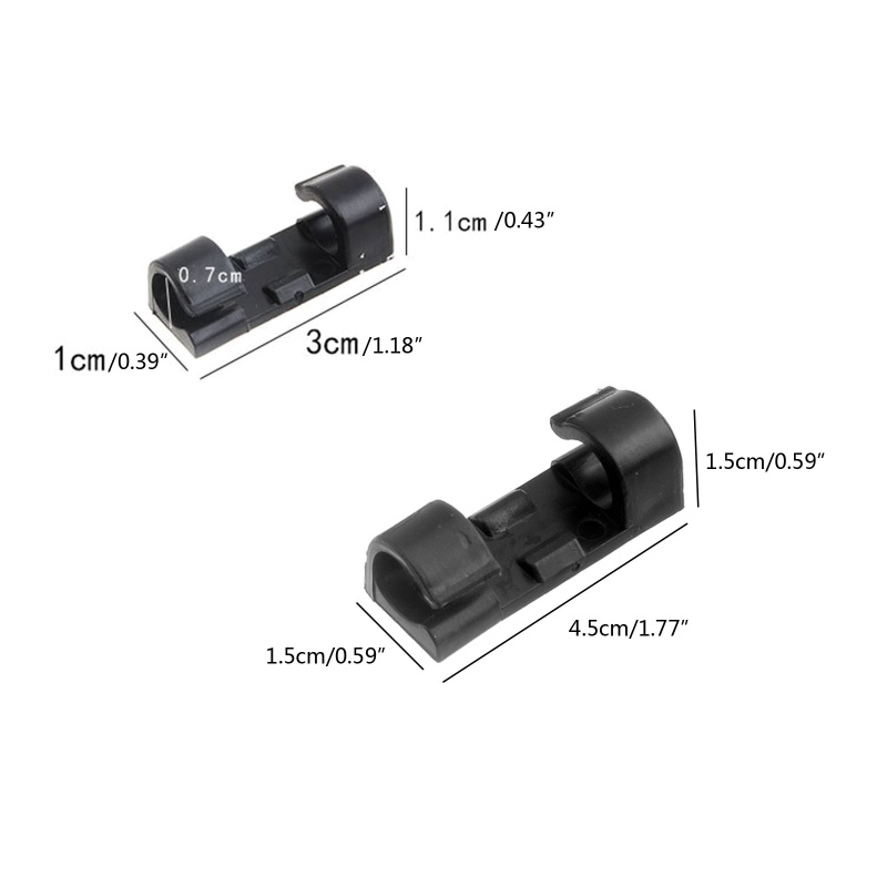 Kẹp Dây Cáp Dính Chắc Chắn Dùng Sắp Xếp Gọn Gàng Dưới Bàn / Đèn Giáng Sinh