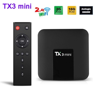 Chính hãng Tanix TX3 mini Android 8.1 2G 16G 2.4G WiFi 4K TV Box Smart TV H.265 1G 8G pk TX6 TV BOX