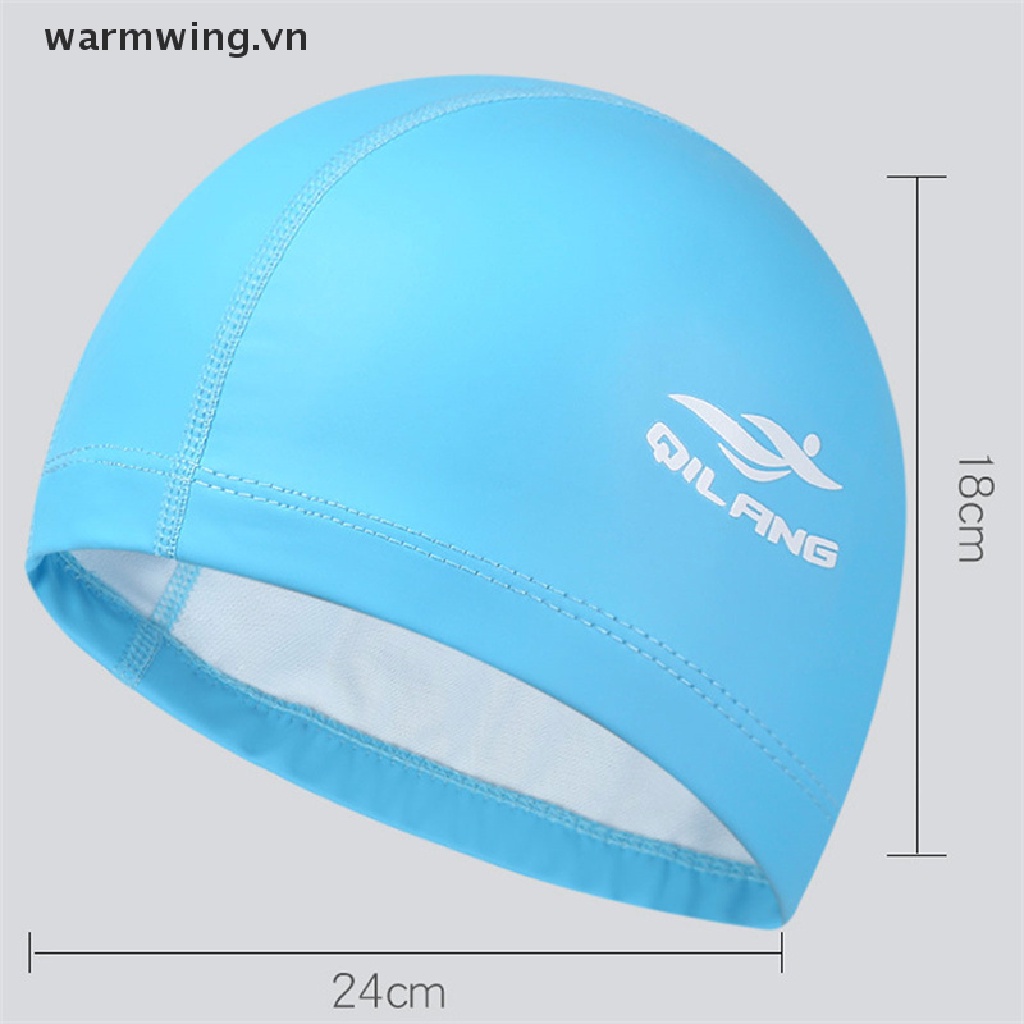 Mũ Bơi Thể Thao Bằng PU Co Giãn Chống Nước Bảo Vệ Tai Cho Người Lớn