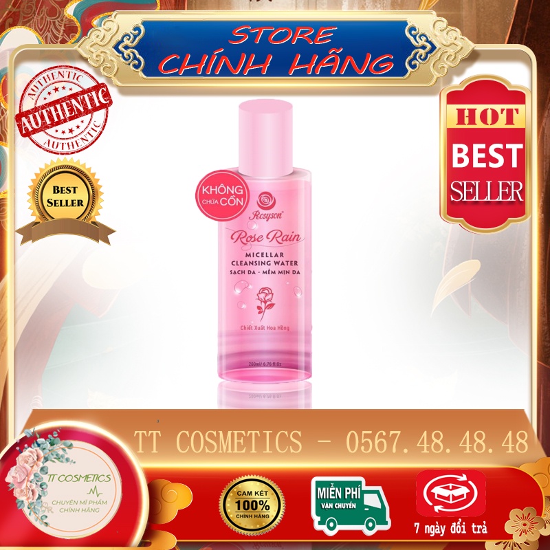 nước tẩy trang rosy sweet love toner hoa hồng rosy hàng chính hãng