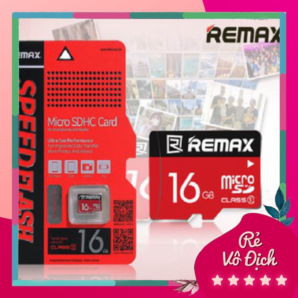 THẺ NHỚ MICRO SD REMAX 16G - CLASS 10 - bảo hành 5 năm