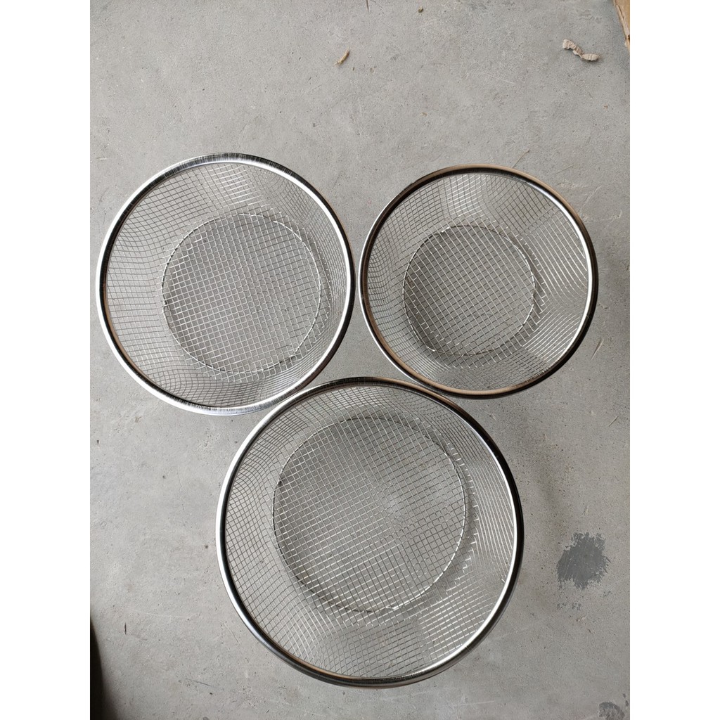 Combo 3 rổ inox đựng đồ đa năng đủ kích cỡ
