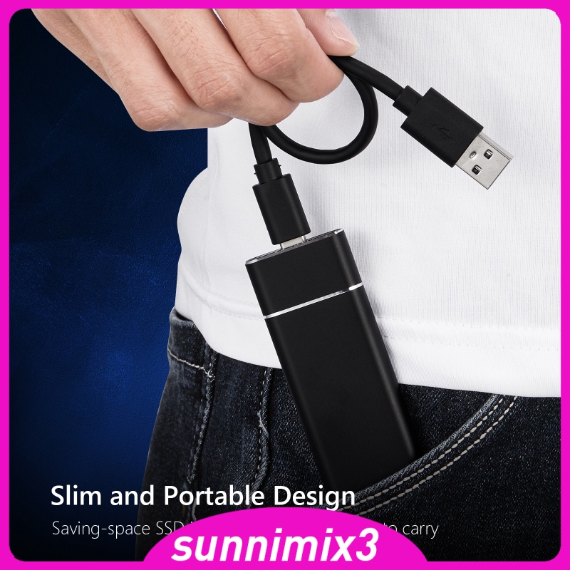 Ổ Cứng Ngoài Ssd Usb3.1 Bằng Hợp Kim 1t Di Động Cho Android / Máy Tính Bảng / Laptop | BigBuy360 - bigbuy360.vn